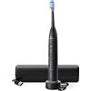 Philips Sonicare Spazzolino Elettrico Sonico con base di ricarica e custodia, 3 livelli di intensità, sensore di pressione colore nero HX7421/01