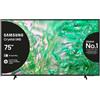 Samsung TV Crystal UHD 4K 75'' UE75DU8070UXZT Smart TV Wi-Fi Black 2024, Processore Crystal 4K, 4K Upscaling, AirSlim Design, OTS Lite