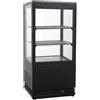 D.L. SERVICE Vetrina Refrigerata Capacita Litri 58 - N.4 lati vetro cm 42.5 x 38 x 81 h