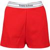TOMMY JEANS SHORT IN FELPA LOGO TAPING DONNA