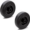 Ganter Normelemente | Ruote in gomma, ruote di ricambio, 150 mm, 2 ruote, 260 kg, rivestimento in gomma, corpo ruota in polipropilene, GN 22873-150-G-A