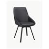 Rowico Home Set di 2 sedie girevoli in pelle Alison - Nero