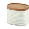 Fratelli Guzzini Tierra recipiente Ovale Bamboo, Plastica riciclata Bianco, Legno