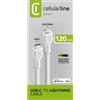 Cellularline Power Cable 120cm USB-C to Lightning Cavo USB-C to Lightning per ricarica e trasferimento dati