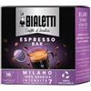 Bialetti Milano Capsule caffè Tostatura leggera 16 pz