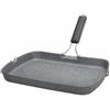 Tognana Porcellane GRILL RETTANGOLARE IN FUSIONE CON MANICO PIEGHEVOLE 34×24 cm