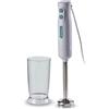 Ariete 601 Frullatore a immersione Breakfast, 700 W, 2 velocità, Lama in acciaio inox, Gamba removibile, Bicchiere trasparente, White & Aegean Teal