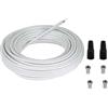 Hama Kit di connessione SAT con 4 spine F e 2 tubi di protezione, 85 db, 20m