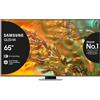 Samsung Q80D TV QLED 4K 65'' QE65Q80DATXZT Smart TV Wi-Fi Eclipse Silver 2024, Processore NQ4 AI GEN2, 4K AI Upscaling, Simple Chamfer Design, Dolby At