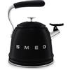 Smeg Bollitore con fischio 50's Style Nero LUCIDO WKF01BL