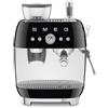 Smeg Macchina da Caffè Espresso Manuale con macinacaffè integrato 50's Style - Nero LUCIDO - EGF03BLEU