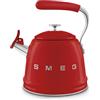 Smeg Bollitore con fischio 50's Style Rosso LUCIDO WKF01RD