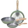 Tognana Porcellane set 3 padelle da 20+24+28 cm in alluminio forgiato Sage Stone