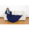 Kanguru Deluxe Midnight coperta con maniche 140 x 210 cm Flanella Blu