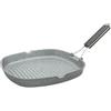 Tognana Porcellane GRILL QUADRA IN FUSIONE CON MANICO PIEGHEVOLE 24×24 cm