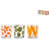 Pengo 2885300 bicchiere per acqua Verde, Arancione, Rosso, Trasparente 3 pz 350 ml