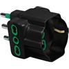 IOPLEE 87641-4077B adattatore per presa di corrente Tipo L (IT) Tipo L (IT) + Tipo F Nero