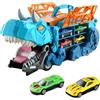 Generico Camion Dinosauro Mangia Macchinine Giocattolo, Trasportatore Dinosauro Chomp Bisarca Dinosauro Mangia Macchinina Gioco, Camion Giocattolo Portatile con 2 Macchinine da Corsa