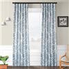 HPD Half Price Drapes BOCH-KC16072-P Tenda Oscurante (1 Pannello), Poliestere, Tea Time China Blue, W 50 x L 120 (1 Panels)