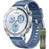 HUAWEI WATCH GT 5 46mm Blu + EasyFit 3 Cinturino in Fluoroelastomero Verde Abete