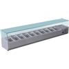FORCAR-COLD VRX2000-330-FC Vetrina refrigerata inox aisi 201 per bacinelle