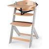 KINDERKRAFT Seggiolone 3 in 1 Enock in Legno Naturale e Grigio - REGISTRATI! SCOPRI ALTRE PROMO