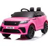 GIODICART Auto Elettrica per Bambini Land Rover Velar Rosa