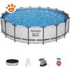 Bestway Piscina Rotonda Steel Pro Max (Ø549x122cm) con Pompa a Filtro Art. 56462 - Steel Pro Max (Ø549x122cm)