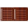 Brinox B70230Z - Griglia di ventilazione in legno scuro, 10 x 20 cm