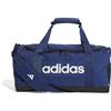 adidas Unisex - Adulto Essentials Linear Duffel Bag Duffel Bag, dark blue/white, XS