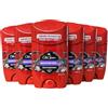 Old Spice Procter & Gamble Deodorante stick per uomo Night Panther 50 ml, 48 ore di freschezza, 0% sali di alluminio, anti-macchie bianche e macchie gialle x6