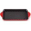 LE CREUSET Griglia Rettangolare in Ghisa 32x22 cm Ciliegia