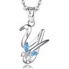 EUDORA Harmony Ball Collana Iniziale con Farfalla 925 Sterline D'argento 26 Alfabeto Lettera Personalizzata Collane con Ciondolo Regali per Donne Ragazze bel Regalo, 45 cm