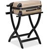 Relaxdays Portavaligie da Camera, Stand Reggivaligia in Legno Pieghevole, Porta Valigie da Hotel HLP: 75x60x41 cm, Nero