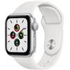 Apple Watch SE Alluminio 40 mm (2020) | WiFi | argento | Cinturino Sport bianco S/M