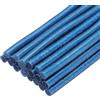 QUARKZMAN 20pz Stick Colla a Caldo per Pistola Colla a Caldo 7mm x 100mm/0,27 x 4 Mini Bastoni di Colla a Caldo Adesiva Blu Glitterato