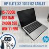 HP Tablet HP Elite X2 1012 G2 CPU i5-7300u 2,6 GHz 8gb RAM 240gb NvME WINDOWS 11