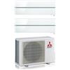 Mitsubishi Electric Climatizzatore Condizionatore Mitsubishi Electric Dual Split Inverter serie Kirigamine Style MSZ-LN 9+9 con MXZ-2F33VF Pearl White R-32 Wi-Fi Integrato Colore Bianco Perla 9000+9000