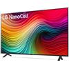 LG - TV LED 4K 55' Serie NANO82 55NANO82T6B.API Smart TV Web OS Nero 3 HDMI - SPEDIZIONE GRATUITA