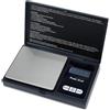 INTIRILIFE Bilancia Tascabile Digitale 500g in Nero - Bilancia di precisione Elettronica con Funzione di Tara e Display LCD - Bilancia di Estrema precisione per Monete, Gioielli, Oro, Cucina