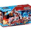 PLAYMOBIL City Action 70935 Vigili del Fuoco: US Tower Ladder, Con luci e suoni, Giocattoli per bambini dai 5 anni