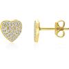 ALFIERI & ST. JOHN 925 Orecchini incanto in argento dorato con pavé zirconi bianchi