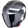 Scorpion casco jet Exo-City II Blur - Argento Opaco Nero Bianco