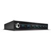 LINDY___ Lindy 43128 hub di interfaccia 5000 Mbit/s Nero
