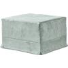 EVERGREENWEB MATERASSI & BEDS EVERGREENWEB - Pouf Letto Singolo con Materasso in WaterFoam Alto 10 cm Grigio, Salvaspazio Pieghevole per Camera, Cameretta,Soggiorno,Pouf poggiapiedi,Ottomano,Tessuto Sfoderabile e Lavabile - Suite