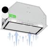 Klarstein Cappa Aspirante 52cm, Cappa Cucina con Filtro Cappa Cucina in Alluminio Lavabile in Lavastoviglie, Cappa Incasso con Flusso d'Aria 397 m³/h, Luci LED, Cappa Sottopensile con Touch Control