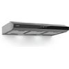 Klarstein Cappa Aspirante a Incasso, Cappa Cucina con Filtro, Cappa Aspirante Cucina in Alluminio, Cappa da Parete con Flusso d'Aria 175m³/h, Illuminazione LED, Timer, Cappa Aspirante Filtrante