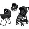 Peg Perego Trio Peg Perego Veloce con Culla Belvedere e Primo Viaggio Slk True black True black