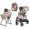 Peg Perego Trio Peg Perego Veloce TC Con Culla Belvedere e Primo Viaggio Lounge Mon amour
