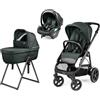 Peg Perego Trio Peg Perego Veloce TC Con Culla Belvedere e Primo Viaggio Lounge Metal